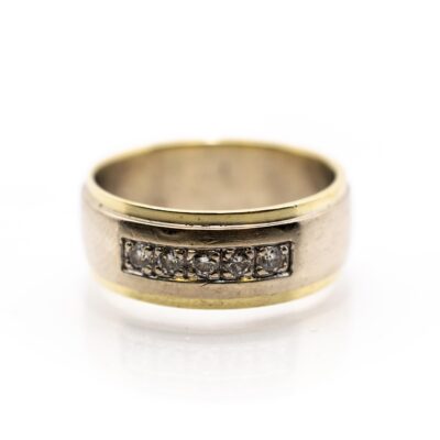 Zlatý prsten s brilianty vel. 52