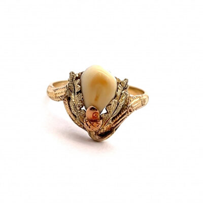 Zlatý prsten s grandlí, vel. 51